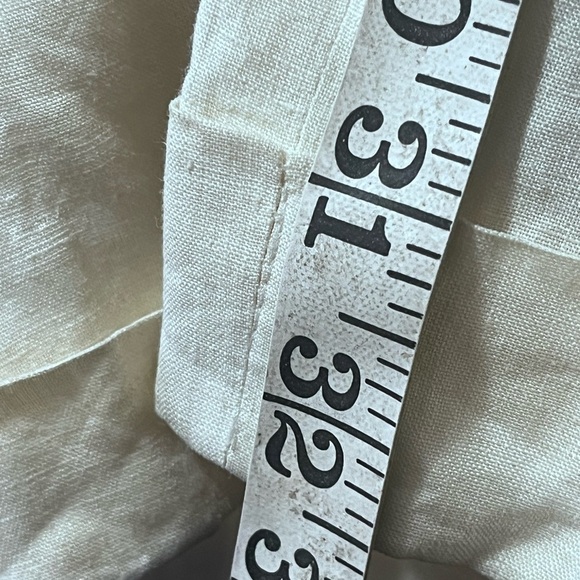 Giorgio Armani Cream Classico Trousers Cuffed Pleated Sz 46 US Sz 10-12 Women - Picture 8 of 12